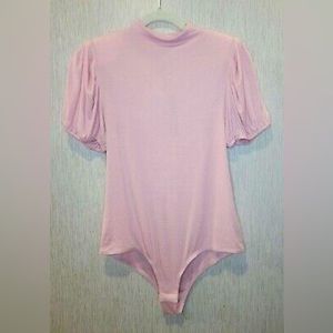 Purple crew neck bodysuit